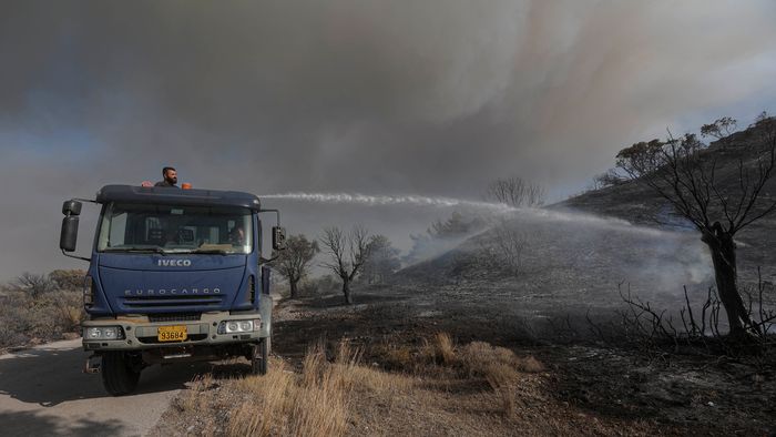 Wildfires Continue To Rage In Rhodes