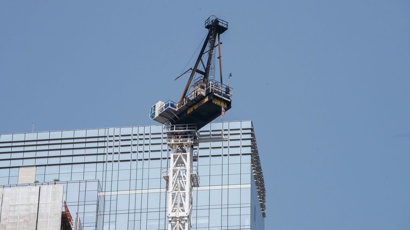 At least four injured as crane partially collapses after catching fire in Manhattan