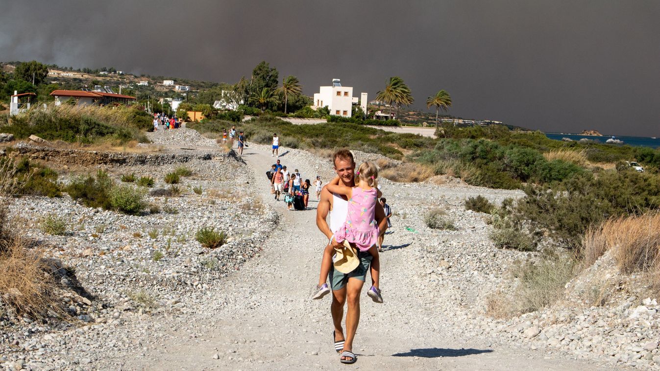 Wildfire rages across Greece's Rhodes island
