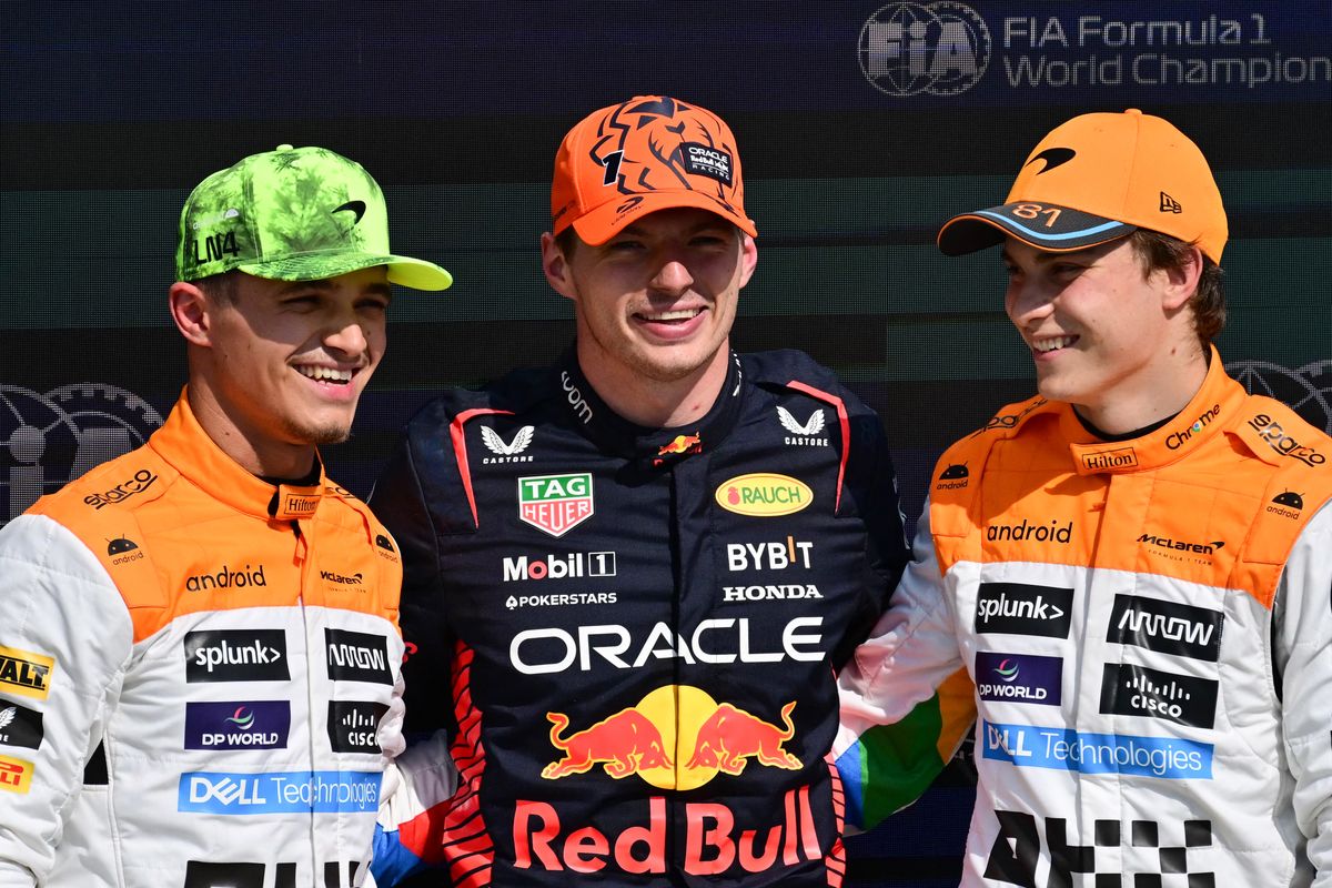 Norris, Verstappen, Piastri