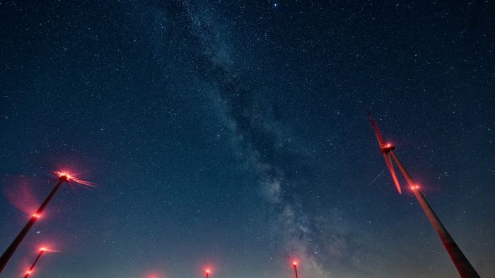 Shooting star stream of the Perseids