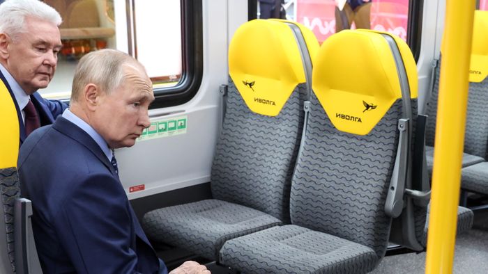 Russian President Vladimir Putin attends ceremony launching passenger traffic on Line D3