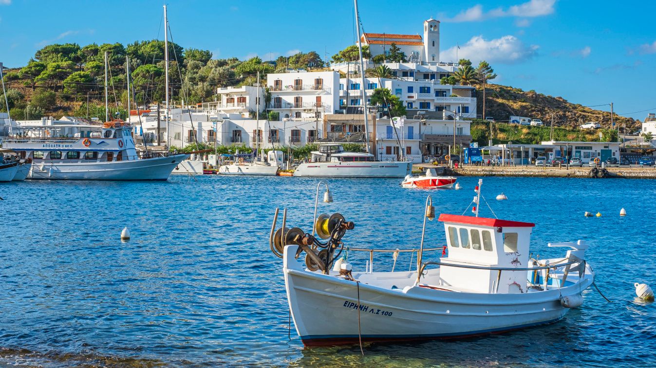 Greece sporades archipelago skyros island linaria port