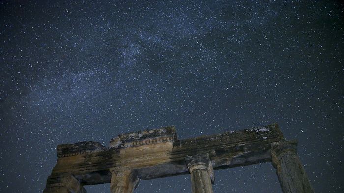 Perseid meteor shower in Usak