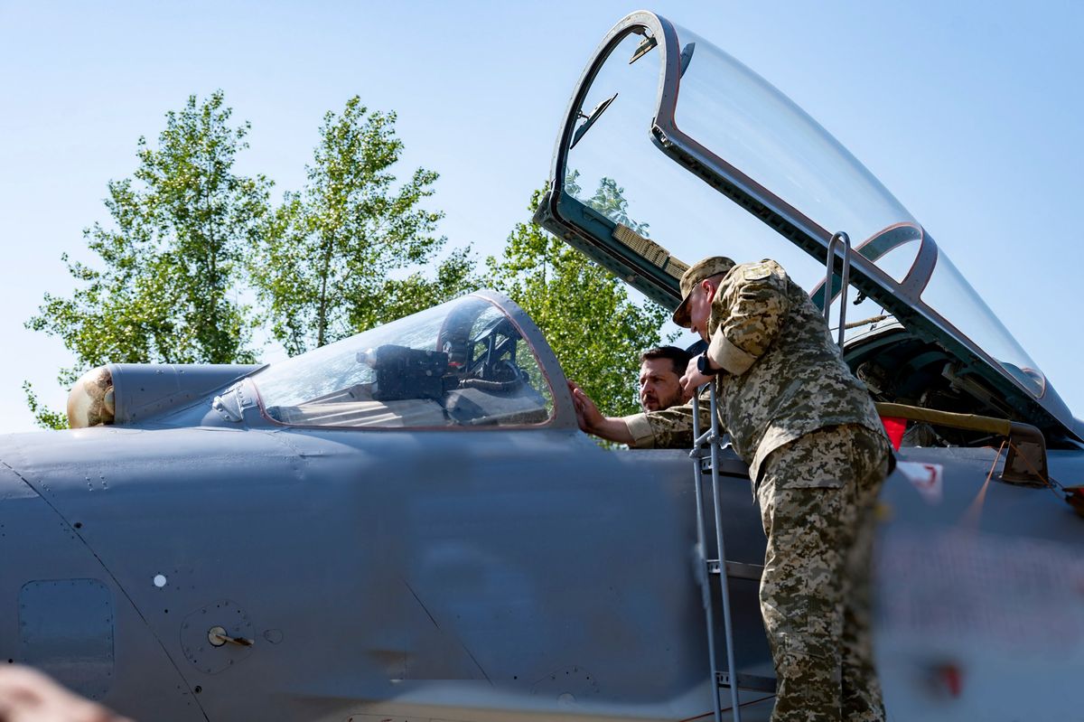 Zelenszkij az ukrán légierő napján 2023. augusztus 6-án.
Forrás: Facebook