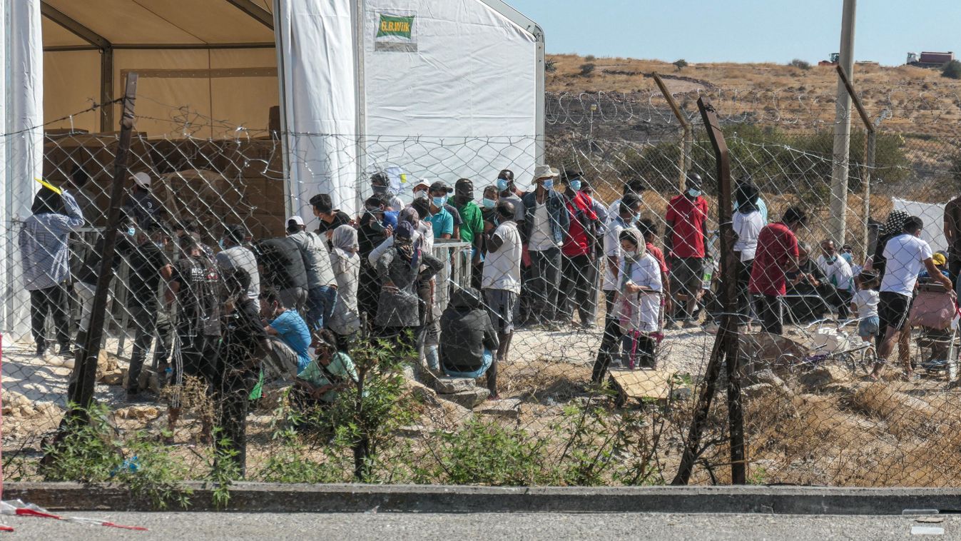 New Temporary Refugee Camp In Lesbos Island