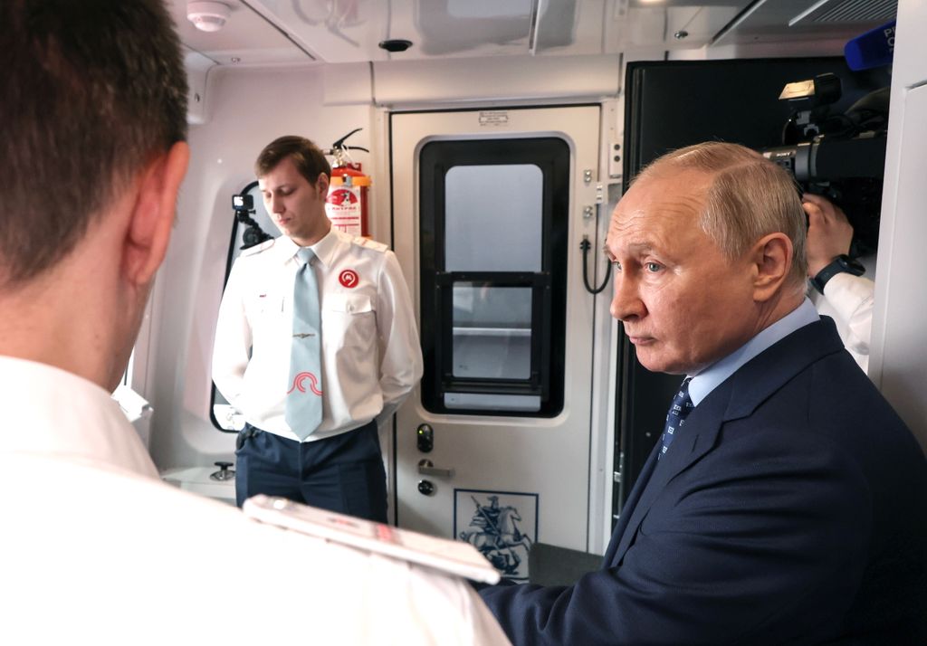 Russian President Vladimir Putin attends ceremony launching passenger traffic on Line D3