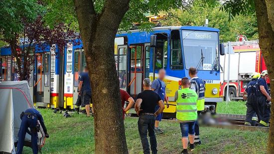 Tragikus baleset történt Szegeden: egy idős férfit gázolt el a villamos