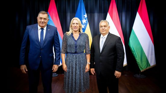 Boszniai vezetőket fogadott Orbán Viktor