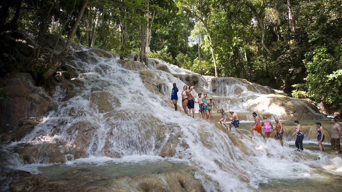 Dunn's River Falls, Ocho Rios, Jamaica, West Indies, Caribbean, Central America