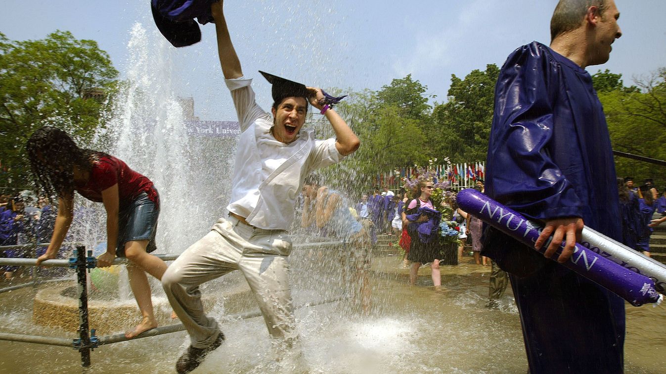 Students Celebrate Graduation At NYU