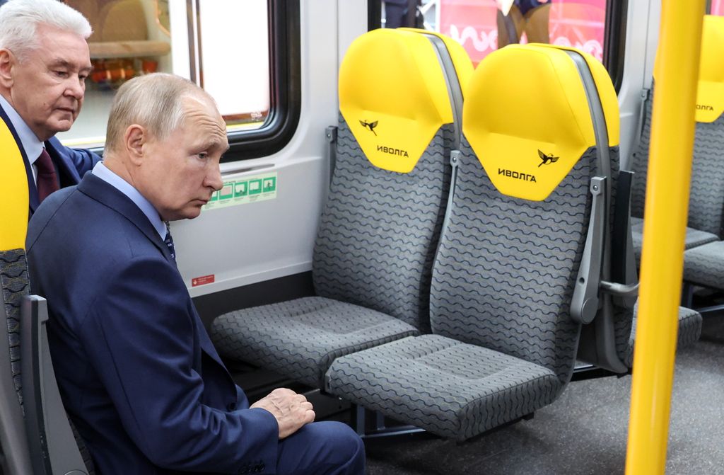 Russian President Vladimir Putin attends ceremony launching passenger traffic on Line D3