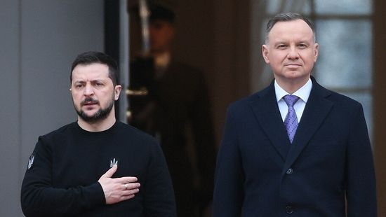 Fuldokló emberhez hasonlította Ukrajnát a lengyel elnök