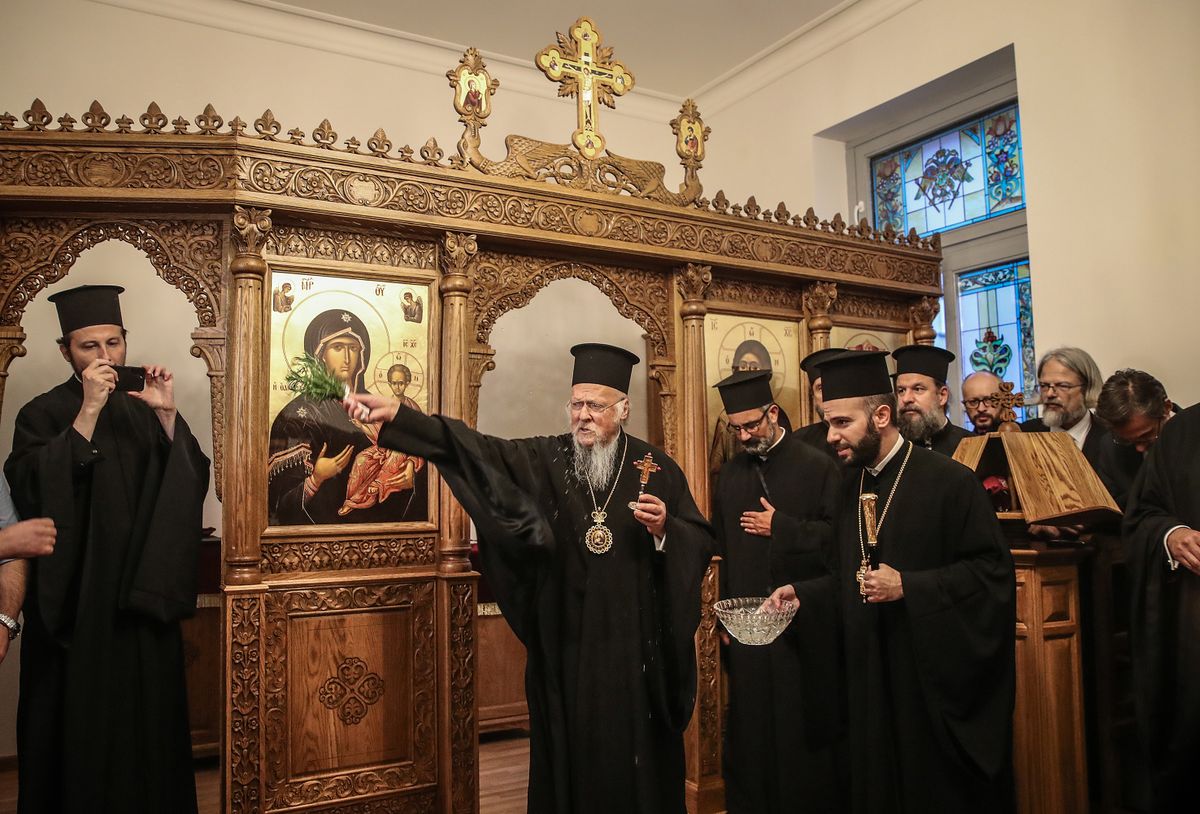 Ortodox kápolna szentelése I.Bartholomaiosz kontantinnápolyi egyetemes pátriárka