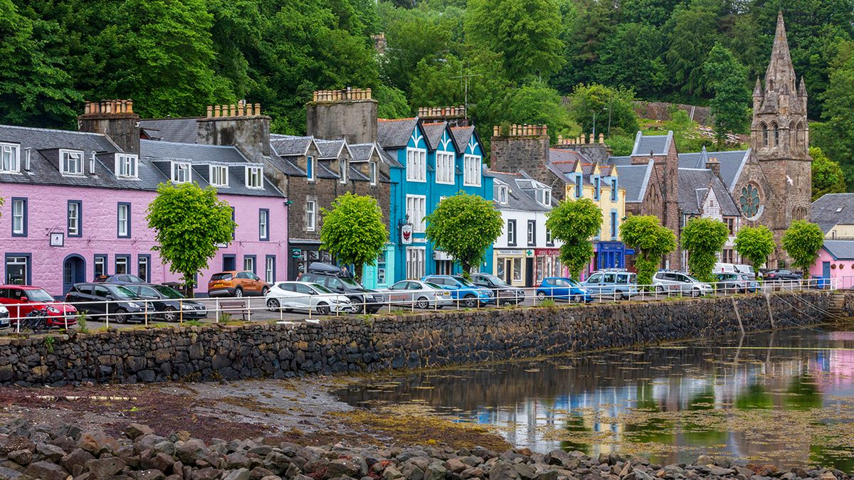 Tobermory, famous colorful village on the Isle of Mull, Scotland