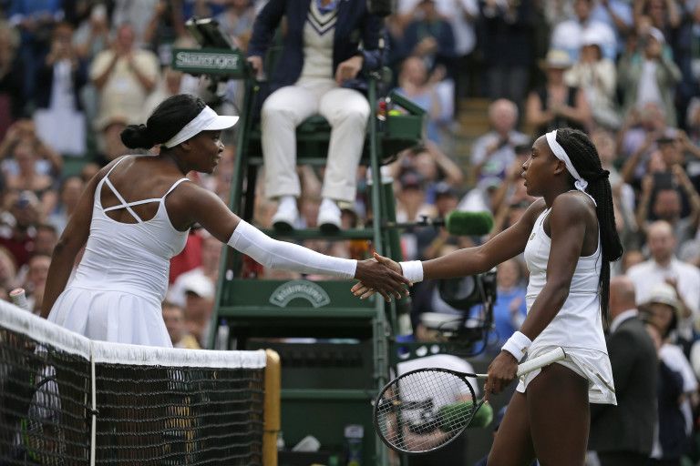 Coco Gauff Venus Williams 2019 Wimbledon