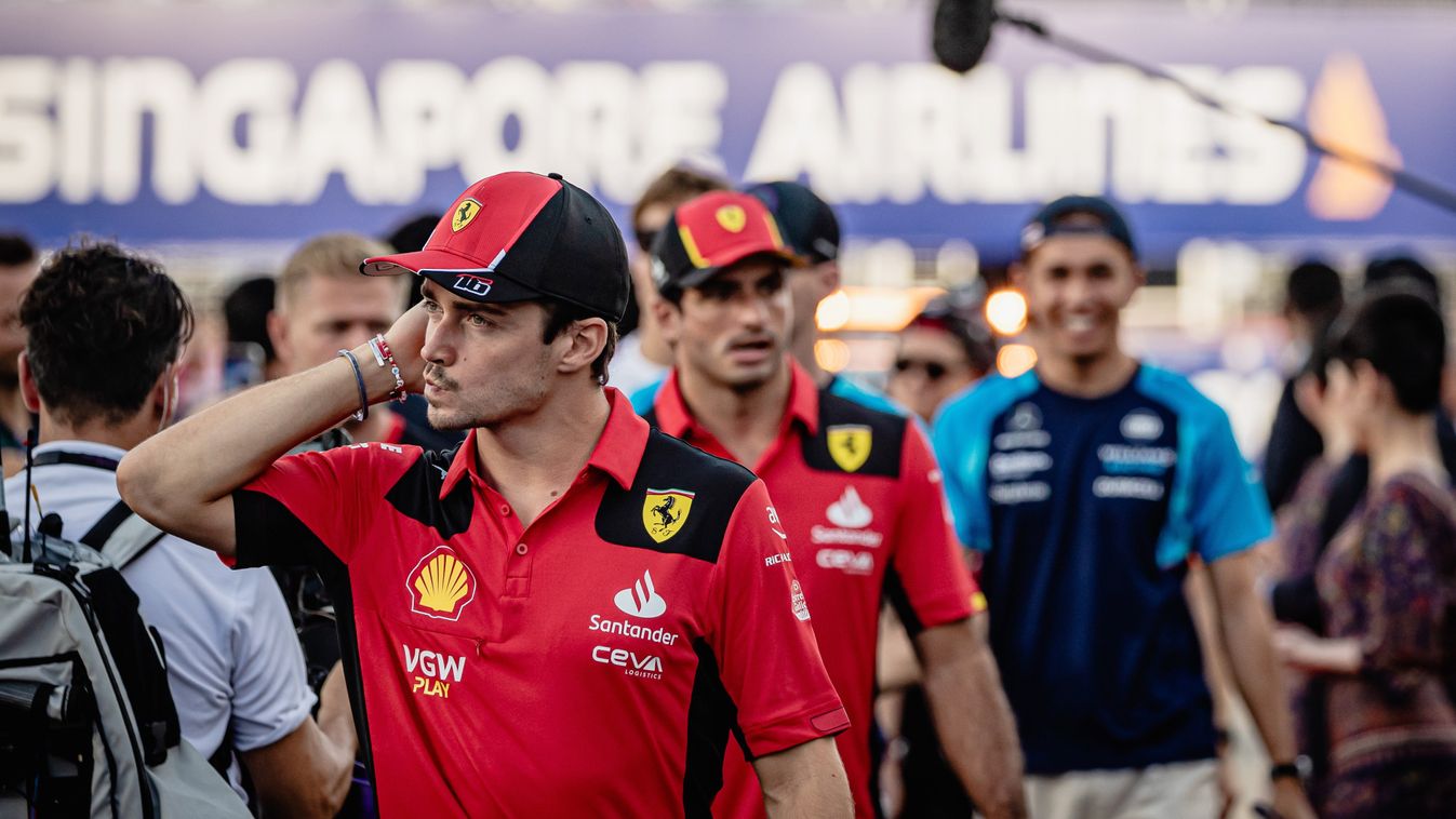 Formula One Grand Prix of Singapore Sainz Leclerc