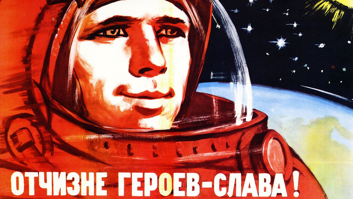soviet Russian space program, propaganda poster 1965
Bajkonur