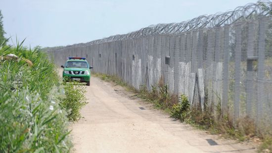 Ezrek próbálnak illegálisan átjutni a magyar határon + videó
