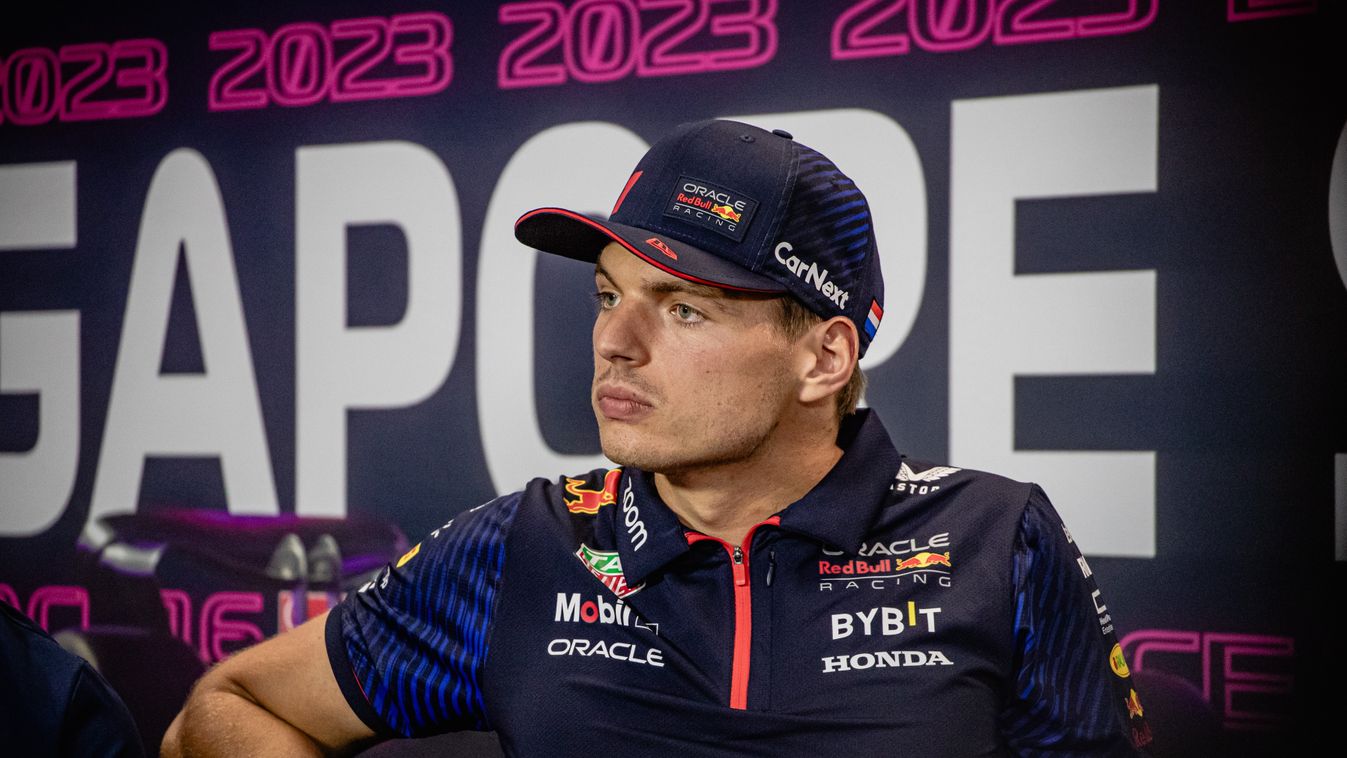 Formula One Grand Prix of Singapore - Arrivals and press conference Red Bull Max Verstappen