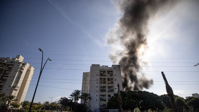 Rockets fired from Gaza to Ashkelon in response to Israeli airstrikes