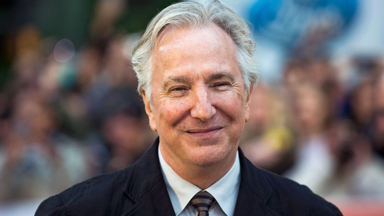 Rickman arrives for the "A Little Chaos" gala at the Toronto International Film Festival in Toronto