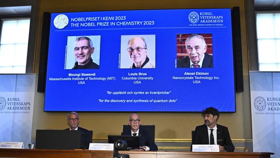 Kémiai Nobel-díj a kvantumpöttyök felfedezéséért