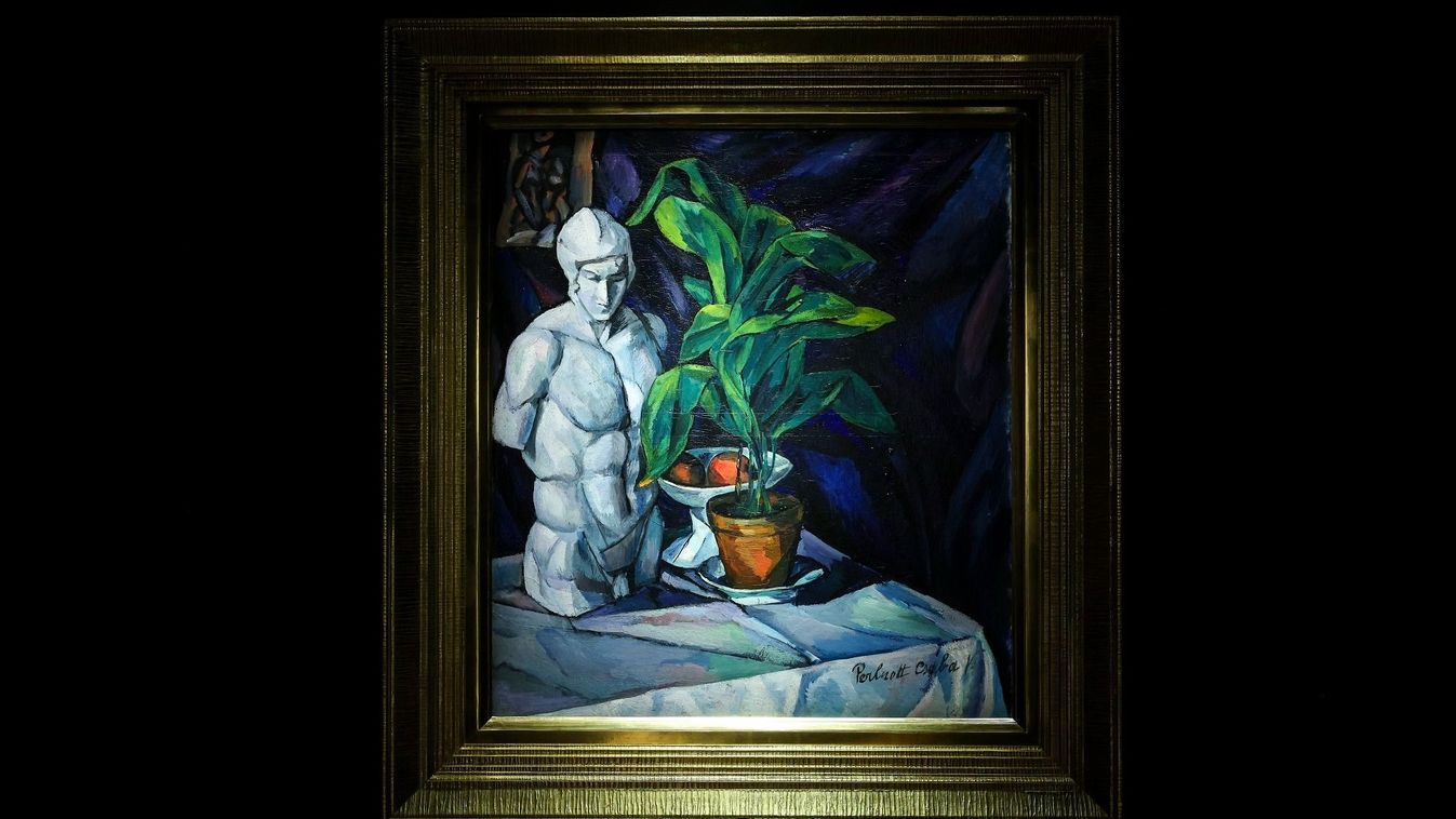 Perlrott-Csaba Vilmos Csendélet Matisse-képpel és szoborral című alkotása 115 milliót ért az új vevőnek