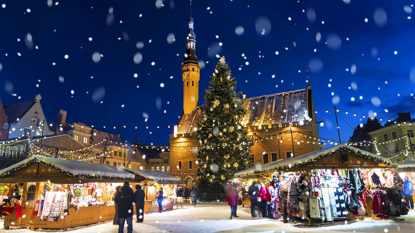 Tallin karácsonyi vásár, adventi hangulat, karácsonyi előre készített cikkek