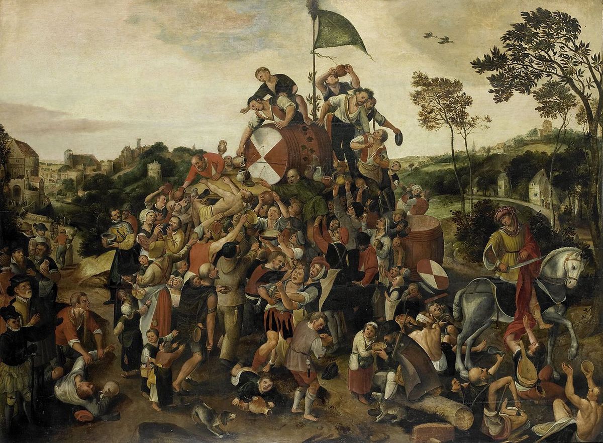 Pier Balten festménye a Szent Márton-napi mulatságról.