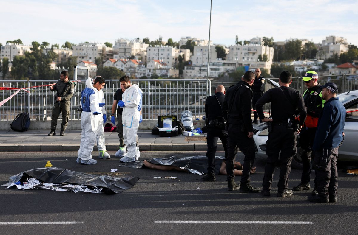 Aftermath of a violent incident in Jerusalem