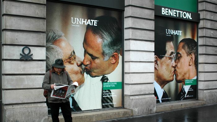 Benetton's New Controversial Ad Campaign 'Unhate' - Paris