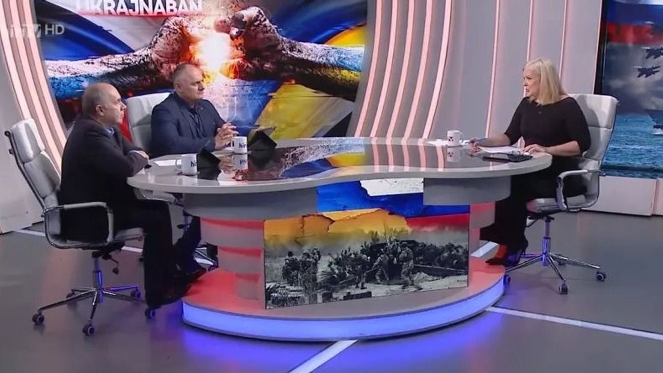 A Háború Ukrajnában vendégei Vukics Ferenc katonai szakértő, és Stier Gábor a Moszkvatér.com főszerkesztője voltak (forrás: HírTV)