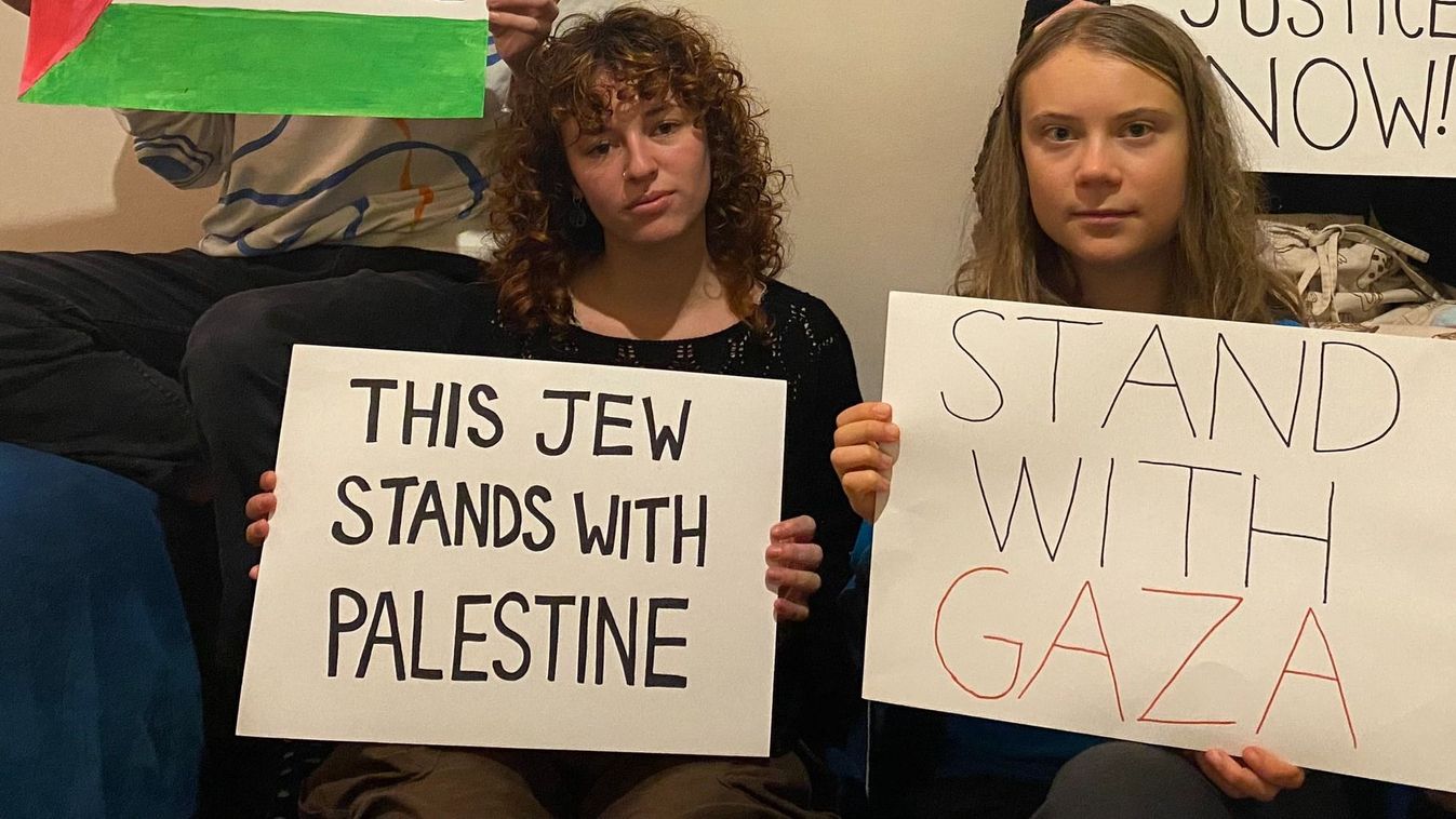 Greta Thunberg kisebb dulakodásba keveredett a palesztinok miatt + videó