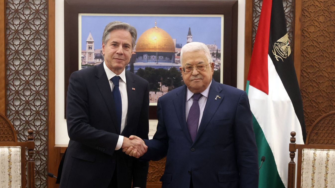 Mahmoud Abbas - Antony Blinken meeting in Amman