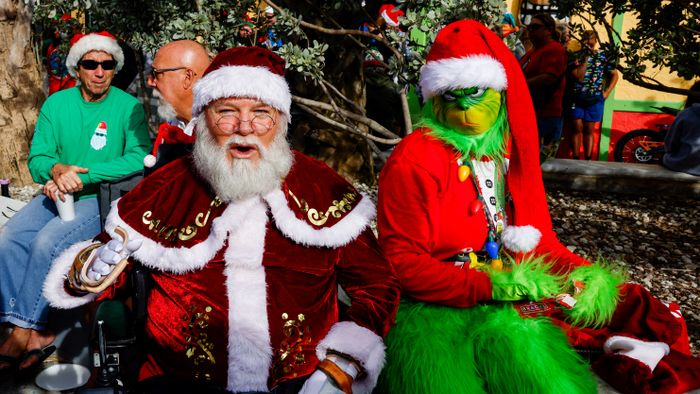 Surfing Santas hits the waves of Cocoa Beach