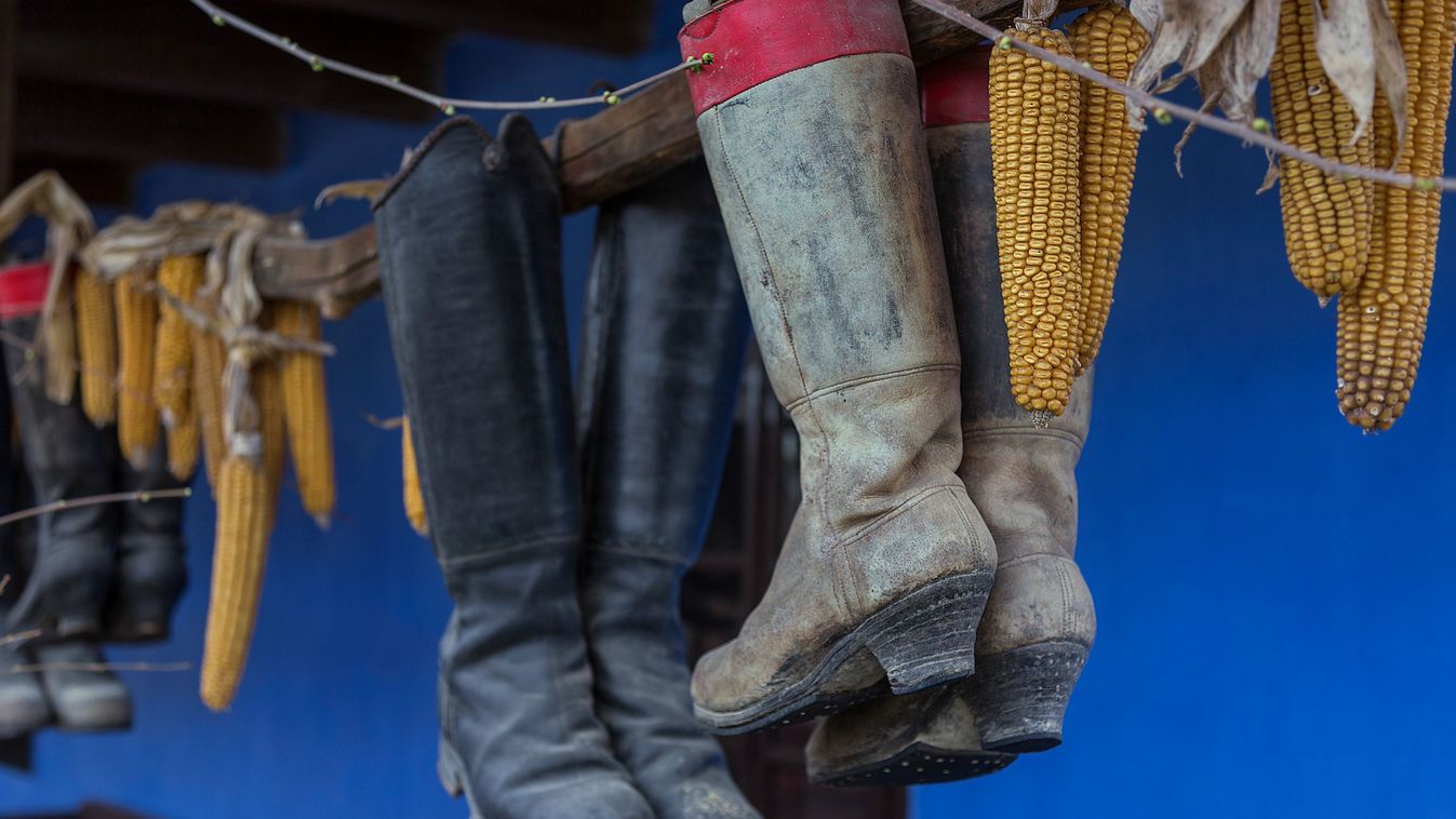 Traditional Old Dancing Boots Hanging as Decorations in Szék, Transylvania
Lugas