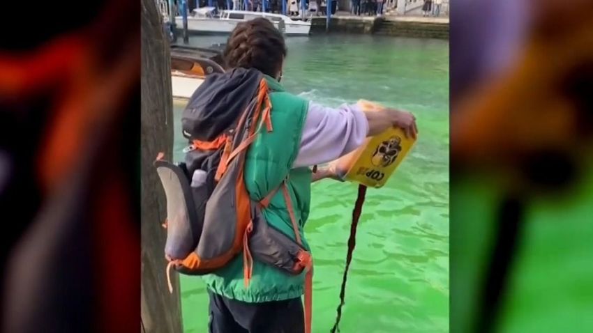 zöldre festették Velence vizét + videó zöldre festették Velence vizét + videó