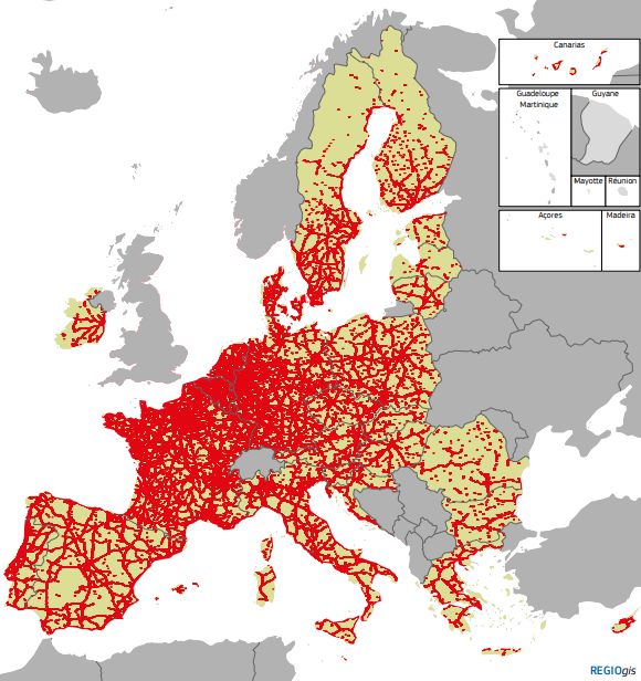A  V4 országok közötti összeköttetések elmaradnak a nyugat-európaitól. Fotó: Európai Bizottság  
Három Tenger Kezdeményezést
