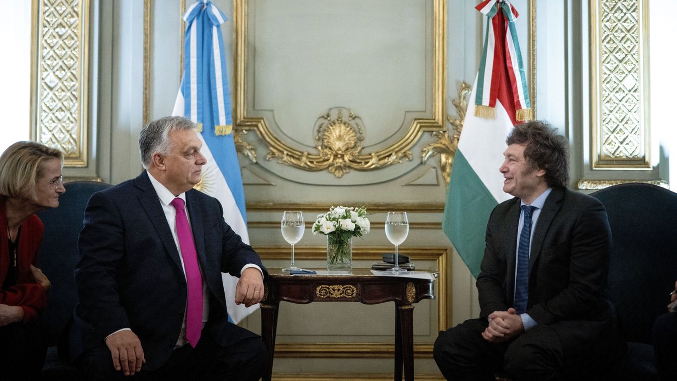 A nemzetközi baloldali erők elleni küzdelemről tárgyalt Orbán Viktor az új argentin elnökkel