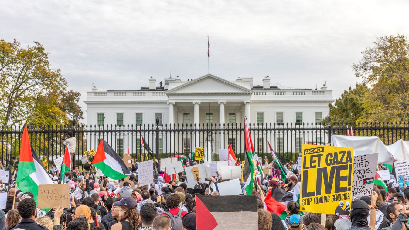 Amerika, palesztinpárti tüntetés