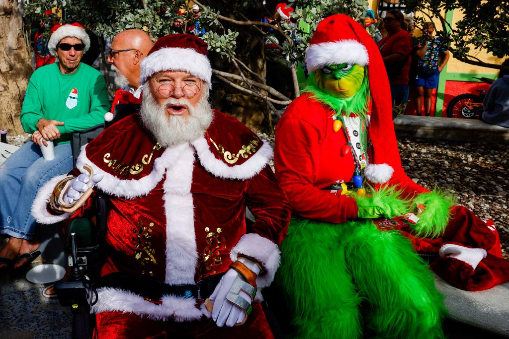 Surfing Santas hits the waves of Cocoa Beach