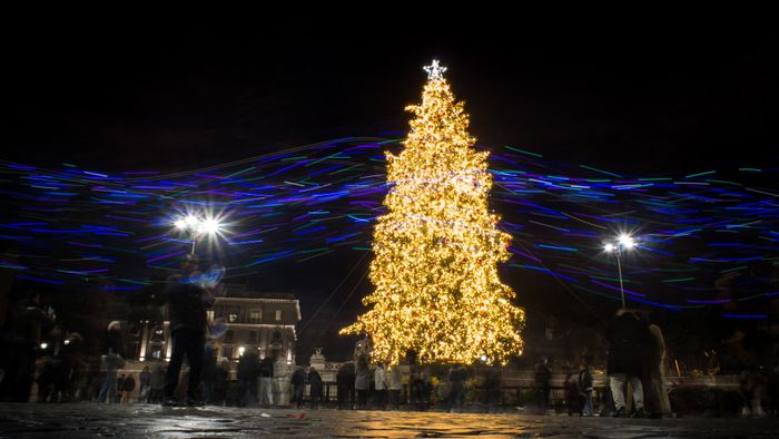 Christmas Atmosphere In Rome