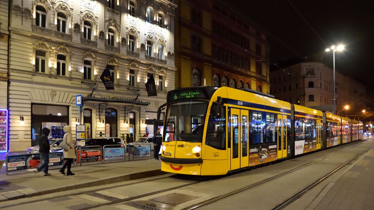 Ismét pótlóbuszokra kell számítani a 6-os villamos helyett hétköznap éjszakánként
