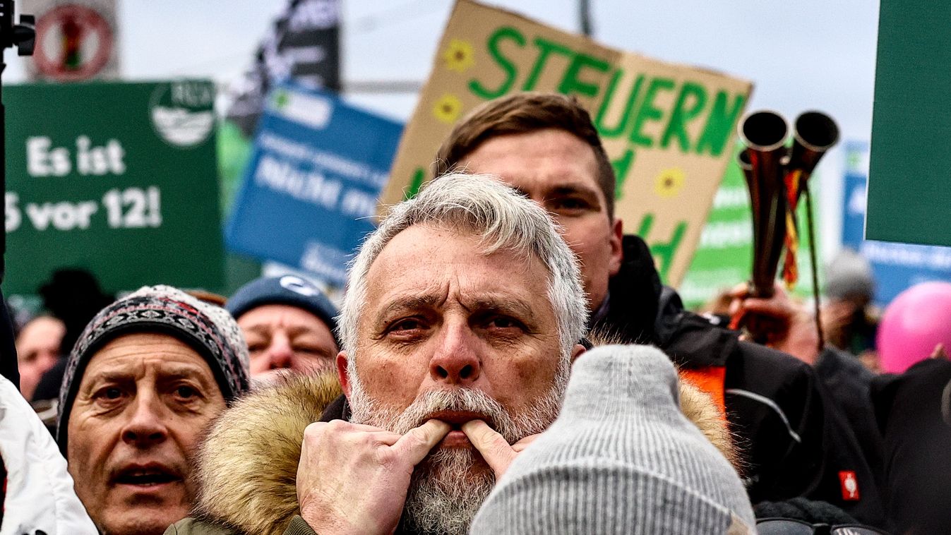 Farmer's final demonstration in Berlin after one week nationwide protests