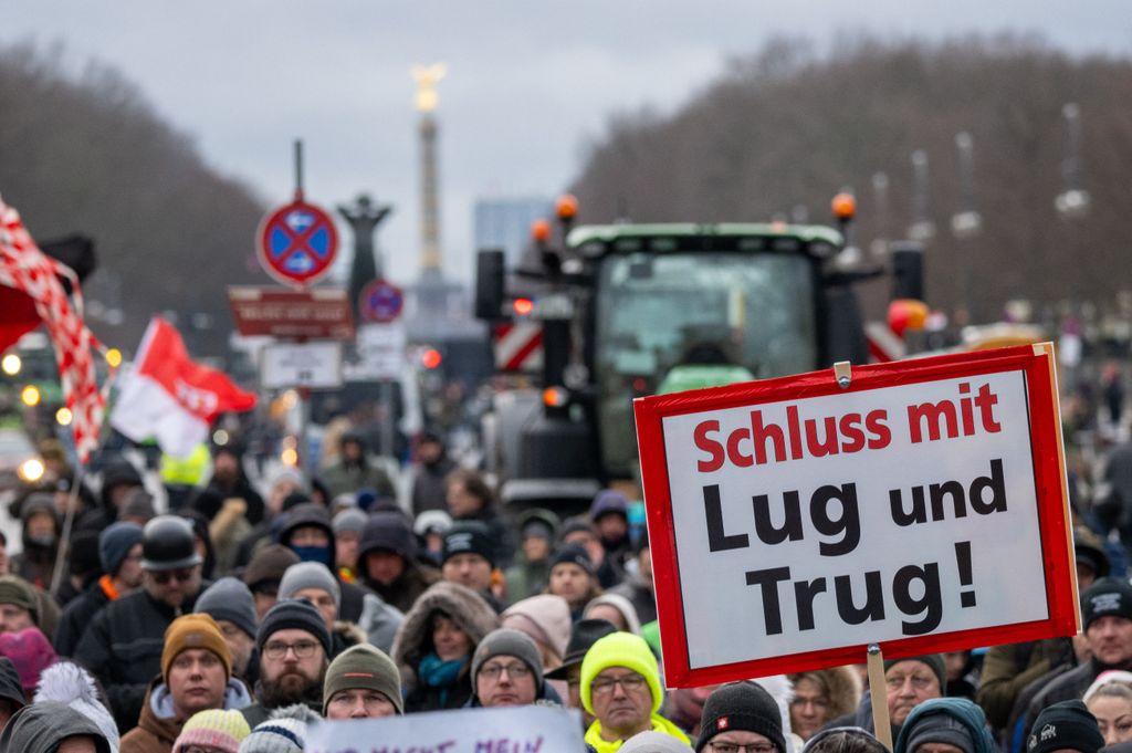 Farmers' protests - "Free Farmers" rally in Berlin