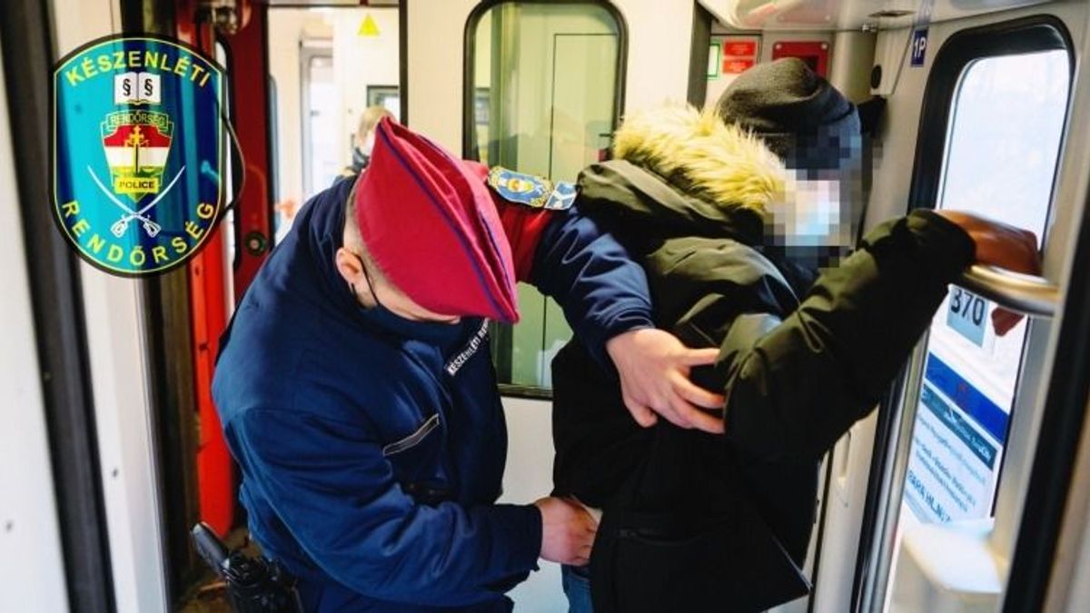 Bliccelni akart a körözött bűnöző a Nyugatiba tartó IC-n, de Fortuna nem szegődött mellé