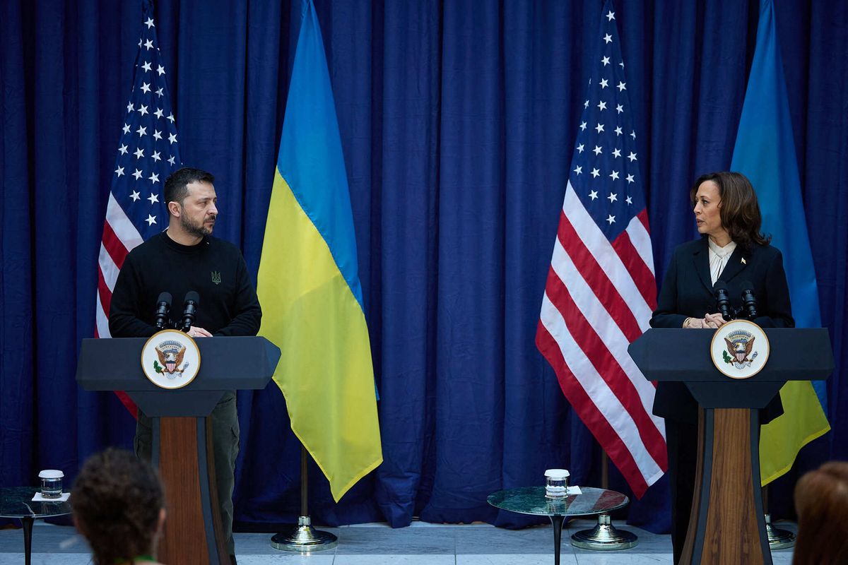 US Vice President Kamala Harris - Volodymyr Zelenskyy meeting in Munich