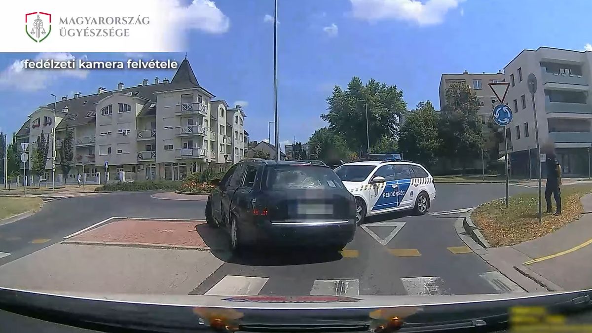 Filmbe illő autós üldözés volt Győrben + videó