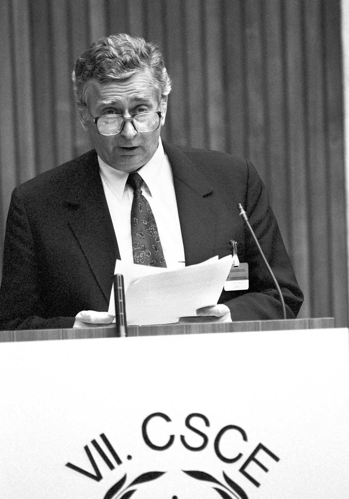CSCE Conference 1991 - Josef Antall